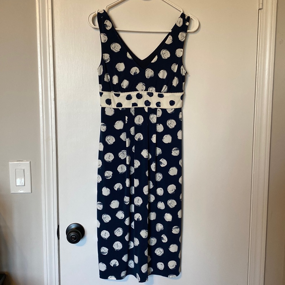 Merona Blue and white polka dot sundress